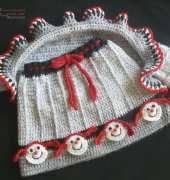 Sugar Toe Babies - Annette Sanko - Doll Face Baby Girl Sweater Shrug and Skirt