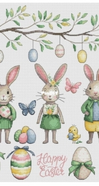 Easter bunnies by Anastasia Lanova