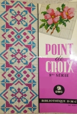 Bibliotheque DMC 8128-1, Point de Croix 8me Series, 1970, French