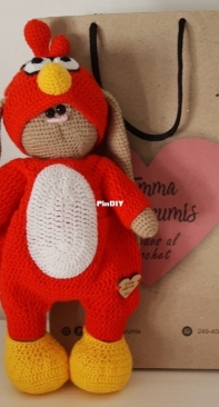 Bunny in red costume