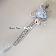 Cute Dutch -  Stefanie Trouwborst - Pacifier clip Turtle - Speenkoord Schildpad - Dutch