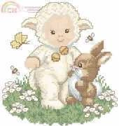 Ellen Maurer Stroh EMS Animal Babies - Lamb (Sheep) Baby PCS