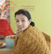 Easy Lace Shrug #80064AD by Lion Brand Yarn - Free