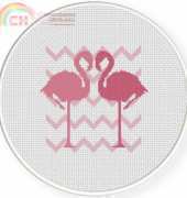 Daily Cross Stitch - Flamingo Love