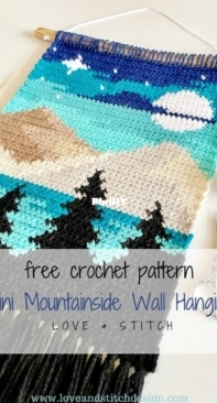 Love and Stitch Designs - Amanda Murray - Mini Mountainside Wall Hanging - Free