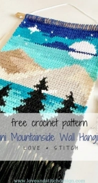 Love and Stitch Designs - Amanda Murray - Mini Mountainside Wall Hanging - Free