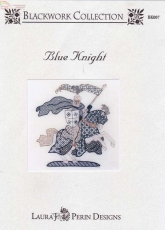 Laura J. Perin Designs BK007 Blackwork Collection- Blue Knight