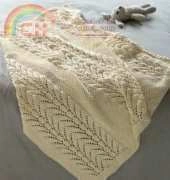Lion Brand Yarn 90340AD Classic Lace Baby Throw
