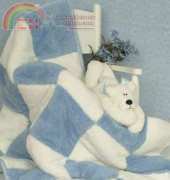 LA Designs 3083 Teddy Bear Bean Bag Baby and Blankie