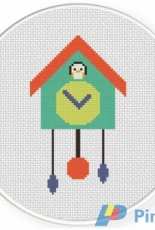 Daily Cross Stitch - Cuckoo Clock