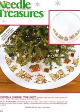 Needle Treasures 02914 Christmas Teddies Tree Skirt XSD