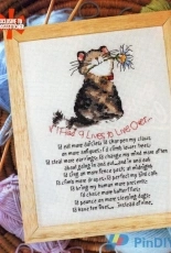 Nine Lives by Margaret Sherry from Cross Stitcher UK 151
