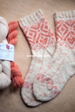 Golden Gardens Socks by Fairlight Fibers-Free