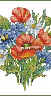 Poppies and Cornflowers by Natalia Cherepanova XSD