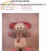 Amigurumi Kraam - Lotje Baby elephant - Dutch
