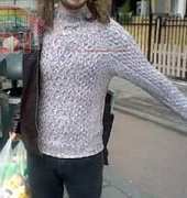 Benjamins Cabled Sweater by Melodye Swysen