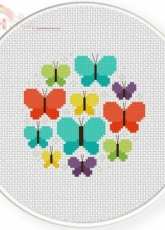 Daily Cross Stitch - Pretty Butterflies