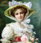 Golden Kite GK 2911 - Elegant Lady with a Bouquet of Roses (small)