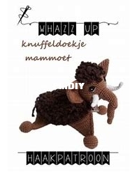 WHAZZ UP - Sandra Vriezema - Mammoth Cuddle Lovey Blanket - Knuffeldoekje Mammoet - Dutch