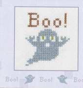 Mini Ghost by Eliza Edwards - Miss Woolys Mini Cross-Stitch