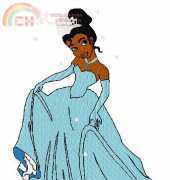 3 piece princess - Machine embroidery pattern