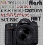 Nikon Camera Photography Chart Cross Stitch by LeilaandStitch
