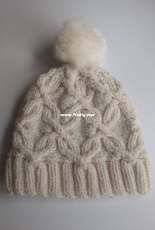 cap knitted in needles