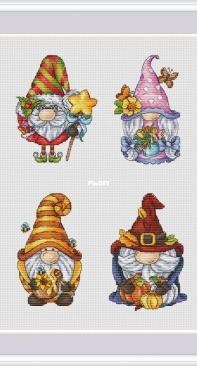 Green Terrace - Four Seasons Gnomes by Elena Lartsova