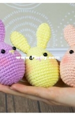 Amigurumi Today - Unknown Designer - Easter Bunny Egg and Flower egg cozy - Free