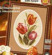 Zolotoe Runo ZR B-015 - Buttonhole with Tulips