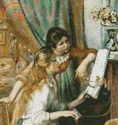 Artecy Cross Stitch - Young Girls At Piano