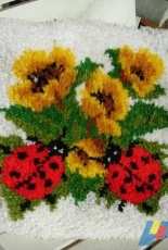 coussin à fleurs fait maison