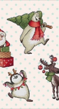 Santa and Friends -- by Antonina Lebedeva