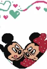 Mickey Minnie Mouse in one Heart / Cuore
