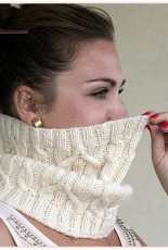 Spikelets Cowl by Victoria Groger-Eng.,Russian-Free