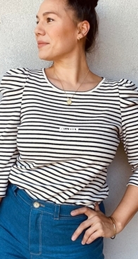 Sew Lala Patterns -  Mara Top Puff Sleeves - Size Us 8-36 / Eur 32-60