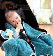 Bernat -Softee Baby Car Seat Blanket - Free