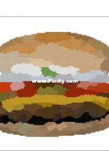 Better Cross Stitch - Hamburger - Free