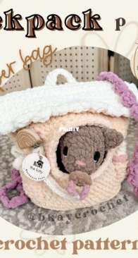 Bkay Crochet Co - Brandi Martin - Backpack Pets - The diaper bag