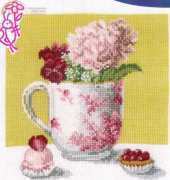 DMC DECO BK867 Hydrangea and Cupcake