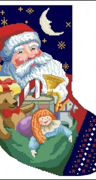 Santa Claus Stocking from BH&G - Old-Fashioned Christmas Crafts XSD