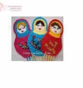 Crear Con Hilos -  Matrioska Applique - Spanish