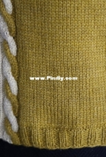 Two-Color Cable Top - Arenda Holladay- English