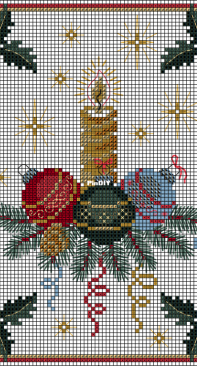 Club Point de Croix CPDC - Christmas Candle