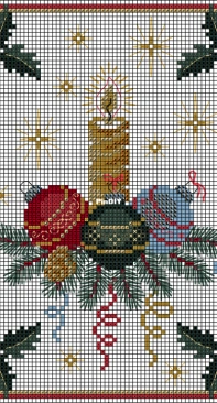 Club Point de Croix CPDC - Christmas Candle