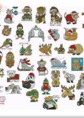 41 Christmas Critters by Debra Page from The World of Cross Stitching TWOCS 234 XSD