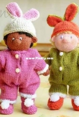 Twins-Ala Ela -Nursery Baby in Bunny Suit -Russian