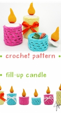 Pattern by Steph - Stephanie Risthaus - Fill up Candle - Füll-Kerze - English and German 