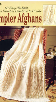 Leisure Arts 932 - 60 Easy-to-Knit Pattern Stitches Combine to Create Sampler Afghans