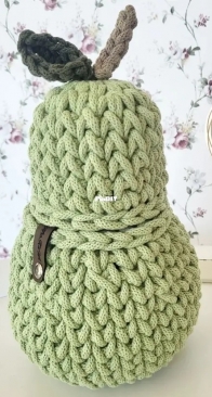 Mrs KaWi - Katrin Willmann - Pear storage basket - Aufbewahrungskorb Birne - German